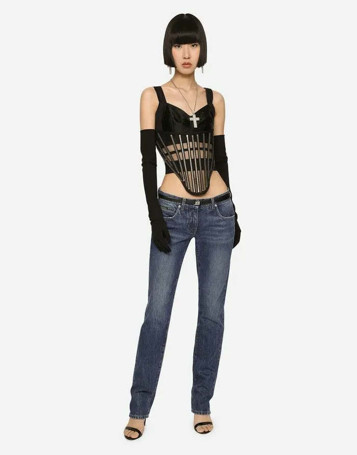 Dolce and Gabbana Denim Women KIM DOLCEandGABBANA Stretch Denim Skinny Jeans Multicolor Dolce and Gabbana Denim Women KIM DOLCEandGABBANA Stretch Denim Skinny Jeans Multicolor