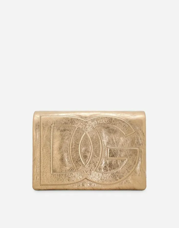 Dolce and Gabbana DG Logo Bag Women Soft DG Logo Bag Crossbody Bag Gold
