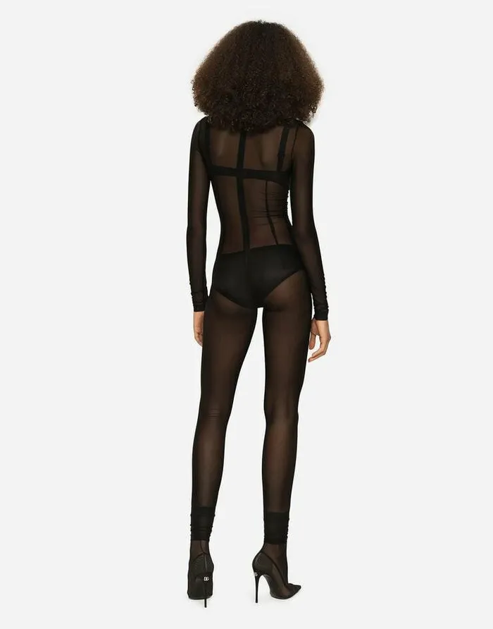 Dolce and Gabbana Dresses Women KIM DOLCEandGABBANA Tulle Jumpsuit Black Dolce and Gabbana Dresses Women KIM DOLCEandGABBANA Tulle Jumpsuit Black