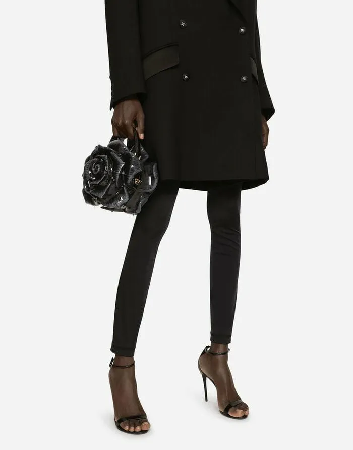 Dolce and Gabbana Handbags Women Resin Rosedesign Dolce Box Bag Black Dolce and Gabbana Handbags Women Resin Rosedesign Dolce Box Bag Black