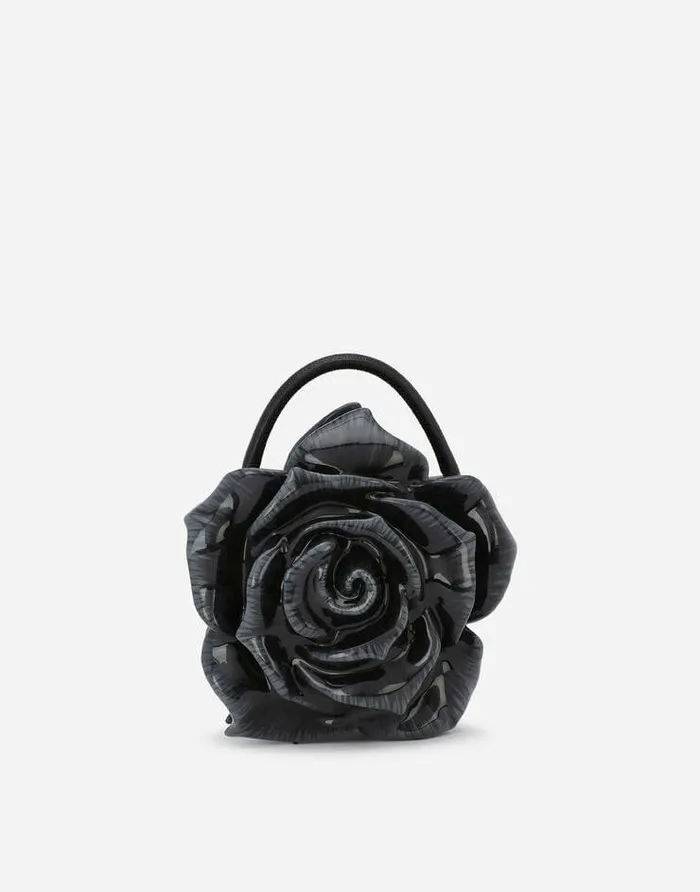 Dolce and Gabbana Handbags Women Resin Rosedesign Dolce Box Bag Black Dolce and Gabbana Handbags Women Resin Rosedesign Dolce Box Bag Black