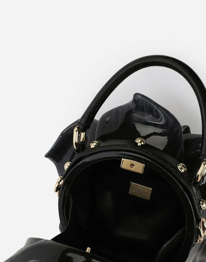 Dolce and Gabbana Handbags Women Resin Rosedesign Dolce Box Bag Black Dolce and Gabbana Handbags Women Resin Rosedesign Dolce Box Bag Black