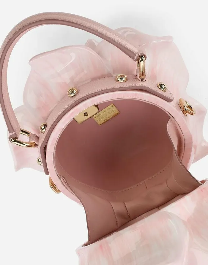 Dolce and Gabbana Handbags Women Resin Rosedesign Dolce Box Bag Multicolor Dolce and Gabbana Handbags Women Resin Rosedesign Dolce Box Bag Multicolor