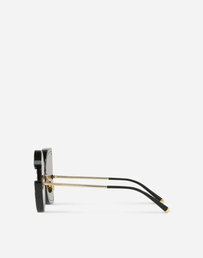 Dolce and Gabbana Icons Women DG Glitter Sunglasses Black