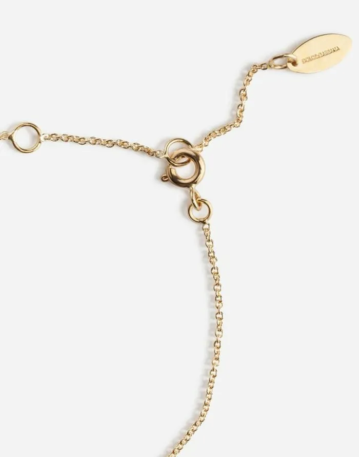 Dolce and Gabbana Jewelry Children Bracelet With Angel Medallion Gold Dolce and Gabbana Jewelry Children Bracelet With Angel Medallion Gold