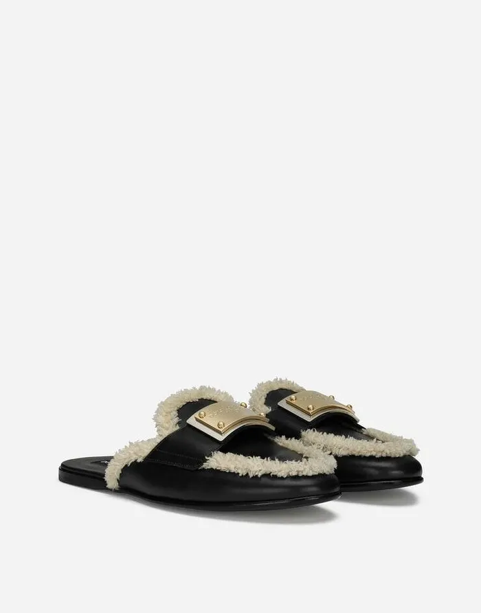 Dolce and Gabbana Loafers And Moccasins Men Calfskin Mules Multicolor Dolce and Gabbana Loafers And Moccasins Men Calfskin Mules Multicolor