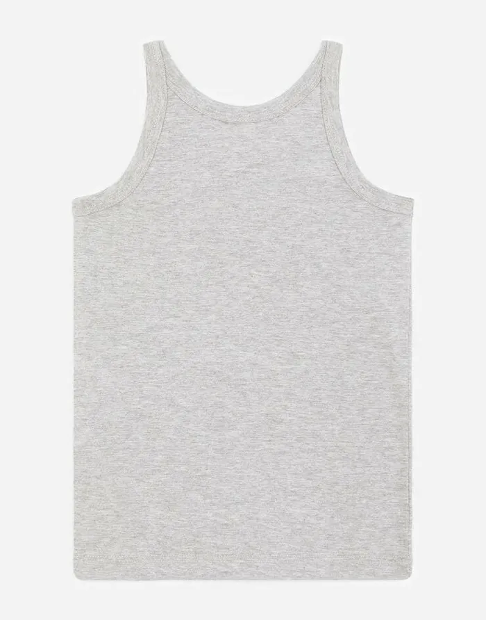 Dolce and Gabbana Nightwear and Underwear Children Shortsleeved Jersey Vest Twopack Grey Dolce and Gabbana Nightwear and Underwear Children Shortsleeved Jersey Vest Twopack Grey
