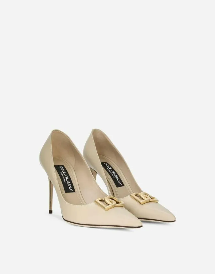 Dolce and Gabbana Pumps And Slingback Women Calfskin Pumps Beige