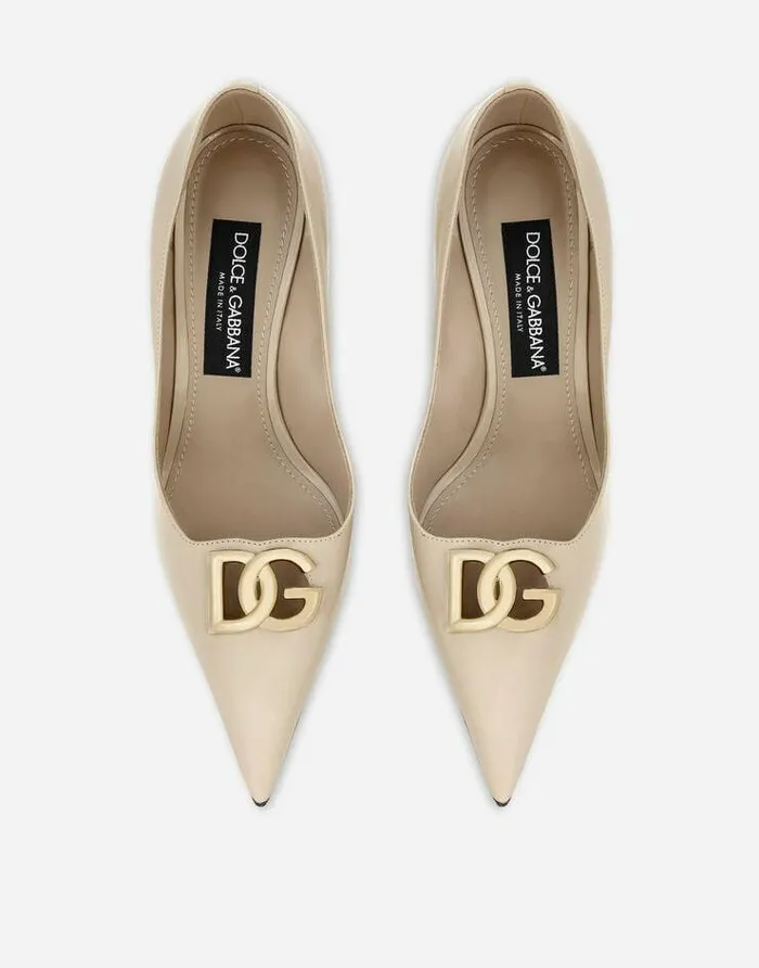 Dolce and Gabbana Pumps And Slingback Women Calfskin Pumps Beige
