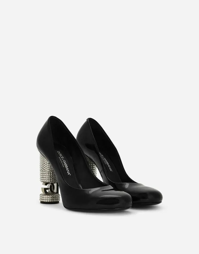 Dolce and Gabbana Pumps And Slingback Women Polished Calfskin Pumps Black Dolce and Gabbana Pumps And Slingback Women Polished Calfskin Pumps Black