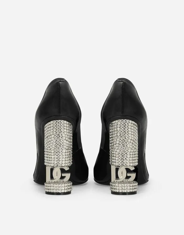 Dolce and Gabbana Pumps And Slingback Women Polished Calfskin Pumps Black Dolce and Gabbana Pumps And Slingback Women Polished Calfskin Pumps Black