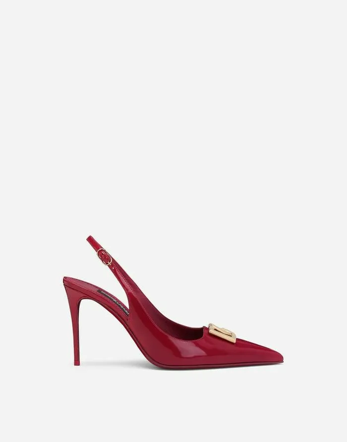 Dolce and Gabbana Pumps And Slingback Women Polished Calfskin Slingbacks Fuchsia Dolce and Gabbana Pumps And Slingback Women Polished Calfskin Slingbacks Fuchsia