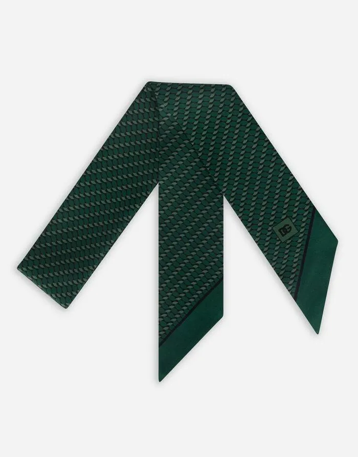 Dolce and Gabbana Scarves And Silks Men Silk Scarf With Polkadot Print Multicolor Dolce and Gabbana Scarves And Silks Men Silk Scarf With Polkadot Print Multicolor