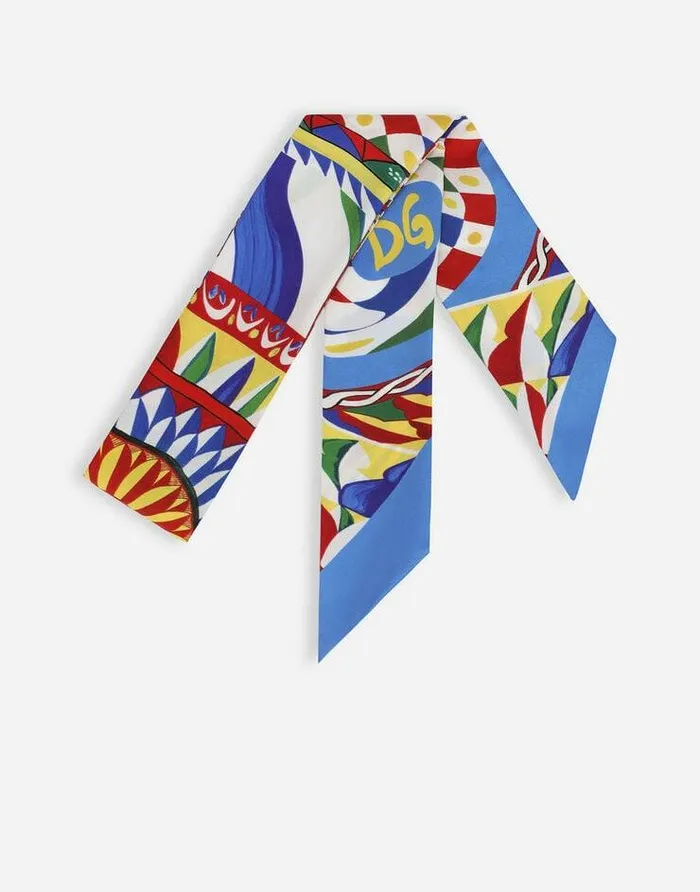 Dolce and Gabbana Scarves And Silks Women Carrettoprint Twill Headscarf 6215100 Multicolor Dolce and Gabbana Scarves And Silks Women Carrettoprint Twill Headscarf 6215100 Multicolor