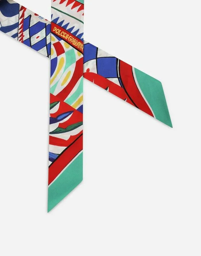 Dolce and Gabbana Scarves And Silks Women Carrettoprint Twill Headscarf 6215100 Multicolor Dolce and Gabbana Scarves And Silks Women Carrettoprint Twill Headscarf 6215100 Multicolor