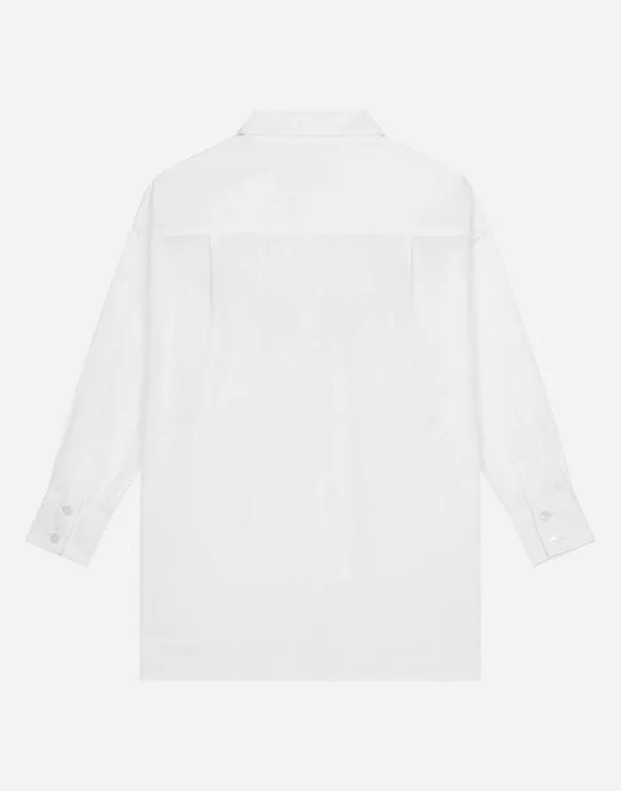 Dolce and Gabbana Shirts And Tops Children Poplin Maxishirt With Lace Insert White Dolce and Gabbana Shirts And Tops Children Poplin Maxishirt With Lace Insert White