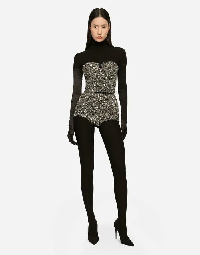 Dolce and Gabbana Shirts And Tops Women KIM DOLCEandGABBANA Corset Top With Rhinestone Embellishment Multicolor Dolce and Gabbana Shirts And Tops Women KIM DOLCEandGABBANA Corset Top With Rhinestone Embellishment Multicolor
