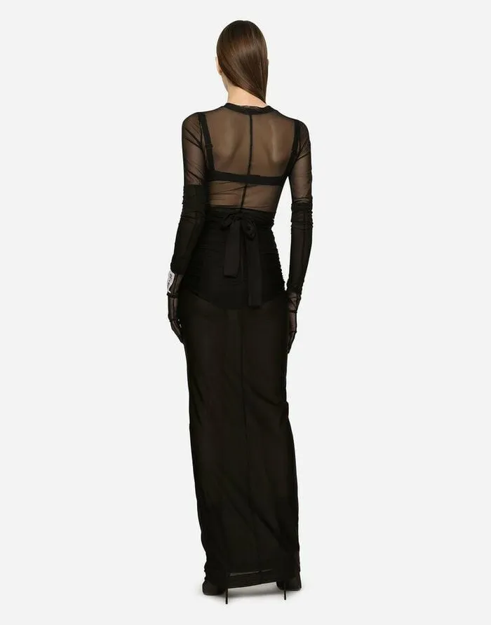 Dolce and Gabbana Shirts And Tops Women KIM DOLCEandGABBANA Tulle Top Black