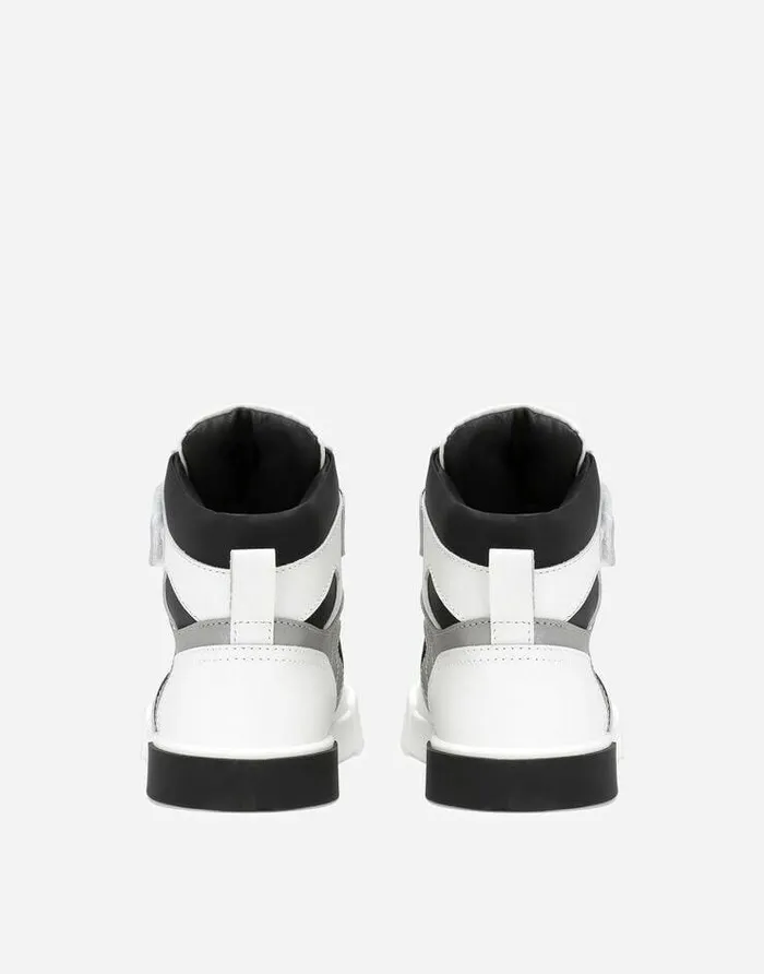 Dolce and Gabbana Shoes 2438 Children Portofino Hightop Sneakers Black Dolce and Gabbana Shoes 2438 Children Portofino Hightop Sneakers Black