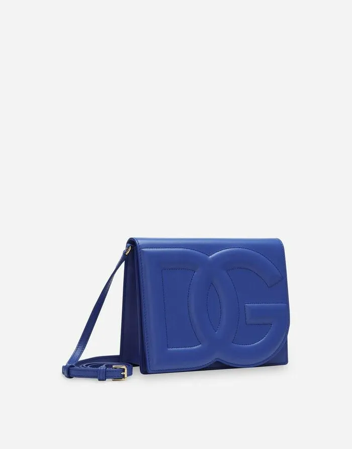 Dolce and Gabbana Shoulder And Crossbody Bags Women Calfskin DG Logo Crossbody Bag Blue Dolce and Gabbana Shoulder And Crossbody Bags Women Calfskin DG Logo Crossbody Bag Blue