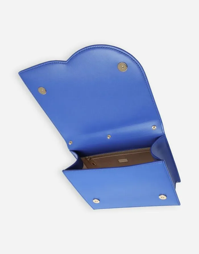 Dolce and Gabbana Shoulder And Crossbody Bags Women Calfskin DG Logo Crossbody Bag Blue Dolce and Gabbana Shoulder And Crossbody Bags Women Calfskin DG Logo Crossbody Bag Blue