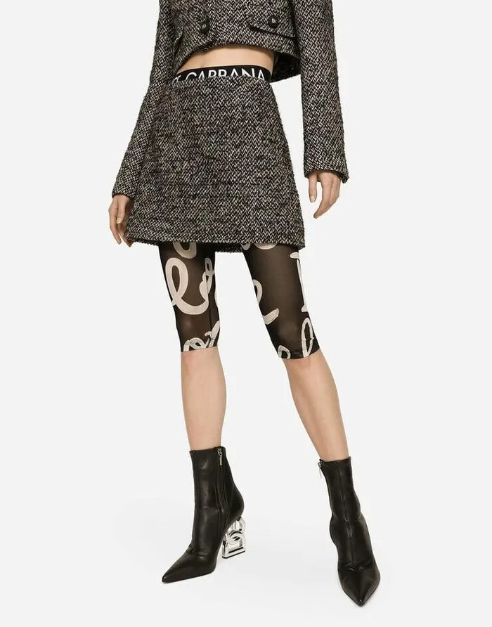 Dolce and Gabbana Skirts Women Short Speckled Tweed Skirt Multicolor Dolce and Gabbana Skirts Women Short Speckled Tweed Skirt Multicolor