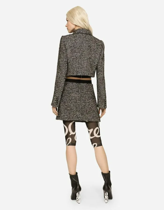 Dolce and Gabbana Skirts Women Short Speckled Tweed Skirt Multicolor Dolce and Gabbana Skirts Women Short Speckled Tweed Skirt Multicolor