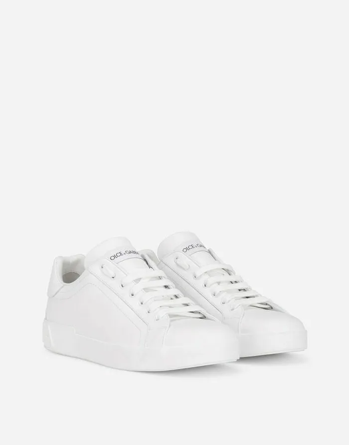 Dolce and Gabbana Sneakers Men Calfskin Portofino Sneakers White Dolce and Gabbana Sneakers Men Calfskin Portofino Sneakers White