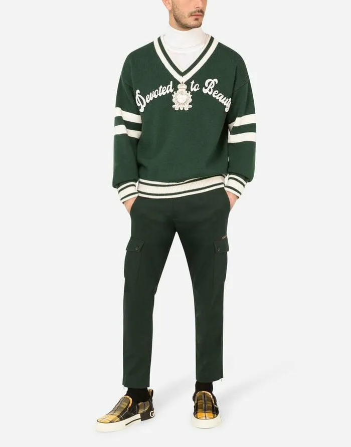 Dolce and Gabbana Sweaters And Cardigans Men Turtleneck Sweater In Extrafine Virgin Wool White Dolce and Gabbana Sweaters And Cardigans Men Turtleneck Sweater In Extrafine Virgin Wool White