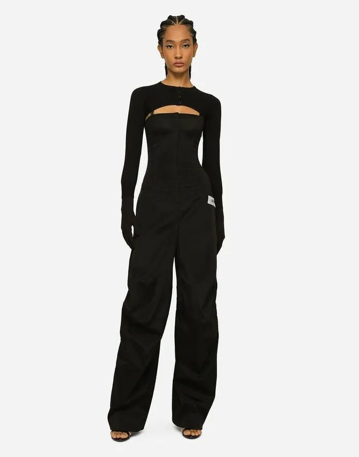 Dolce and Gabbana Sweaters And Cardigans Women KIM DOLCEandGABBANA Viscose Shrug Black Dolce and Gabbana Sweaters And Cardigans Women KIM DOLCEandGABBANA Viscose Shrug Black