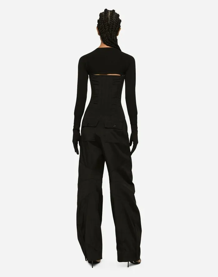 Dolce and Gabbana Sweaters And Cardigans Women KIM DOLCEandGABBANA Viscose Shrug Black Dolce and Gabbana Sweaters And Cardigans Women KIM DOLCEandGABBANA Viscose Shrug Black