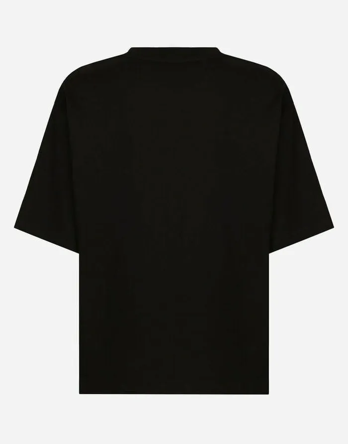 Dolce and Gabbana TShirts And Sweatshirts Women Jersey Tshirt With Dolce and Gabbana Print Black Dolce and Gabbana TShirts And Sweatshirts Women Jersey Tshirt With Dolce and Gabbana Print Black