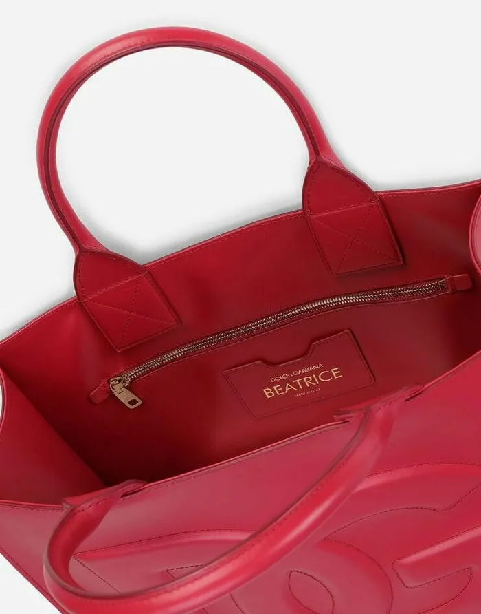 Dolce and Gabbana Totes Women Small Calfskin DG Daily Shopper Fuchsia Dolce and Gabbana Totes Women Small Calfskin DG Daily Shopper Fuchsia