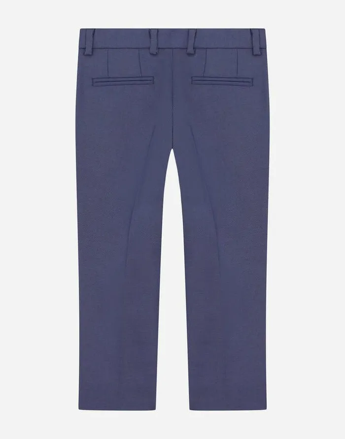 Dolce and Gabbana Trousers And Shorts Children Classic Woolen Pants Blue