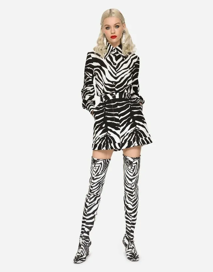 Dolce and Gabbana Trousers And Shorts Women Zebraprint Drill Shorts Multicolor Dolce and Gabbana Trousers And Shorts Women Zebraprint Drill Shorts Multicolor