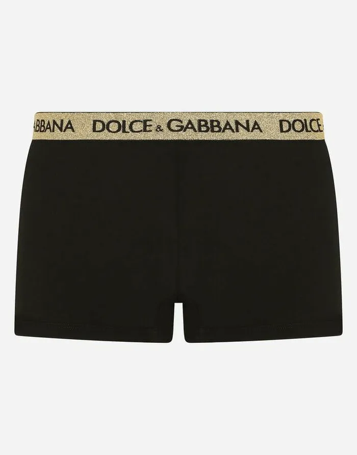 Dolce and Gabbana Underwear And Loungewear Men Stretch Silk And Modal Boxers Black Dolce and Gabbana Underwear And Loungewear Men Stretch Silk And Modal Boxers Black