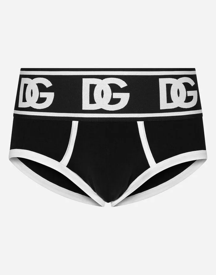 Dolce and Gabbana Underwear And Loungewear Men Twoway Stretch Jersey Brando Briefs Multicolor