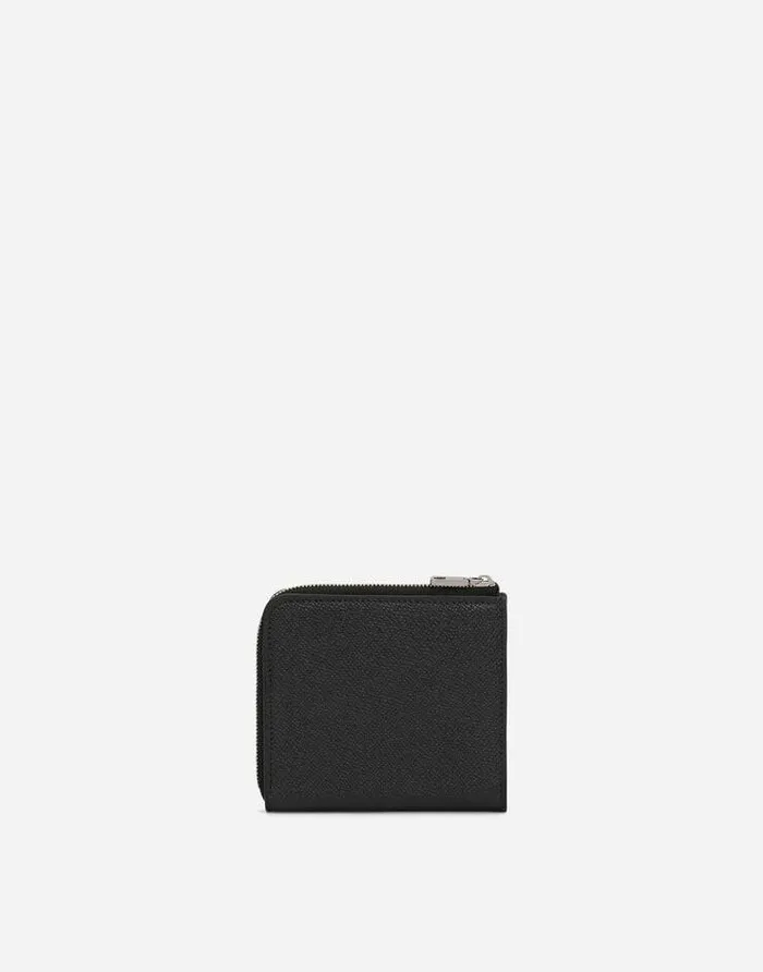Dolce and Gabbana Wallets And Small Leather Goods Men Calfskin Card Holder With Branded Plate Black Dolce and Gabbana Wallets And Small Leather Goods Men Calfskin Card Holder With Branded Plate Black