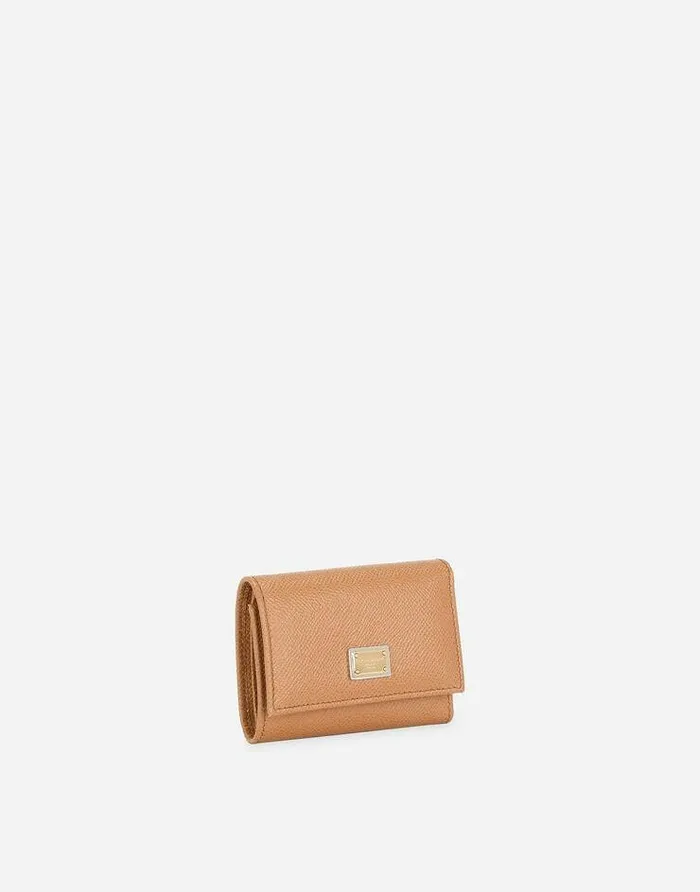 Dolce and Gabbana Wallets And Small Leather Goods Women Dauphine Calfskin Frenchflap Wallet Brown Dolce and Gabbana Wallets And Small Leather Goods Women Dauphine Calfskin Frenchflap Wallet Brown