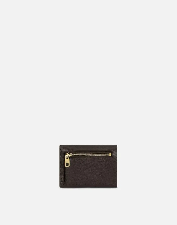Dolce and Gabbana Wallets And Small Leather Goods Women Dauphine Calfskin Wallet With Branded Tag Purple Dolce and Gabbana Wallets And Small Leather Goods Women Dauphine Calfskin Wallet With Branded Tag Purple