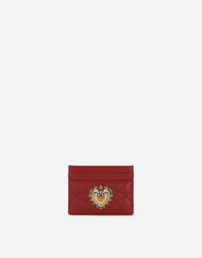 Dolce and Gabbana Wallets And Small Leather Goods Women Devotion Card Holder Red