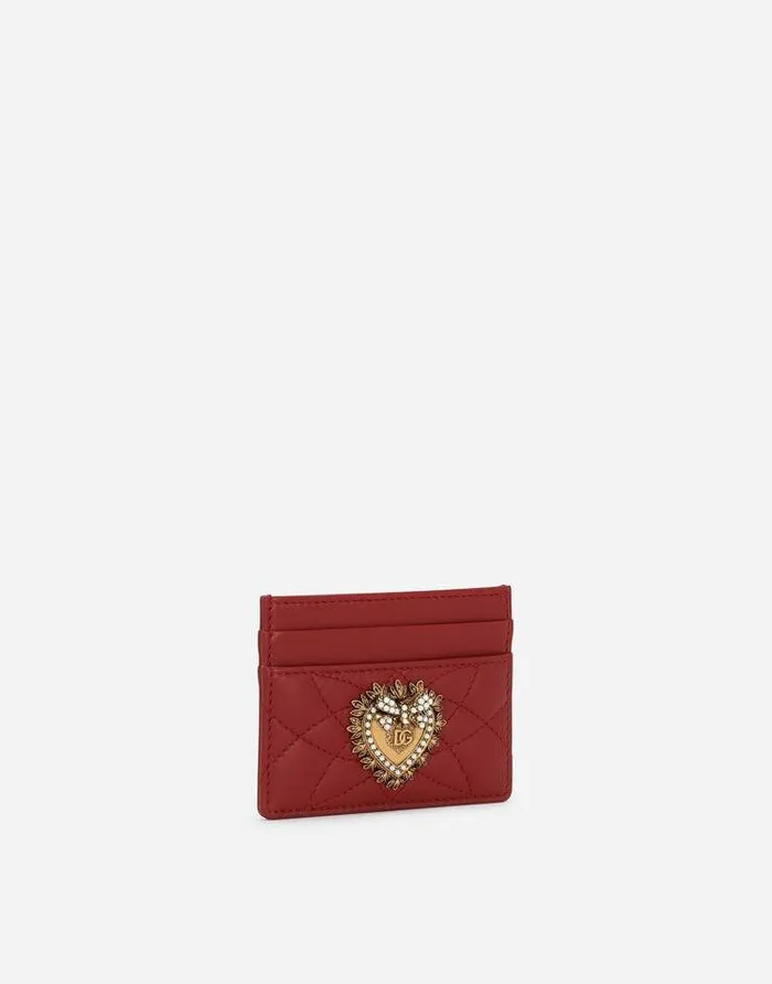 Dolce and Gabbana Wallets And Small Leather Goods Women Devotion Card Holder Red Dolce and Gabbana Wallets And Small Leather Goods Women Devotion Card Holder Red