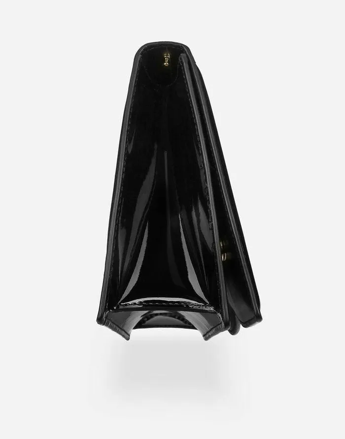 Dolce and Gabbana Wear It Like DGCelebs Women Patent Leather DG Logo Bag Crossbody Bag Black Dolce and Gabbana Wear It Like DGCelebs Women Patent Leather DG Logo Bag Crossbody Bag Black