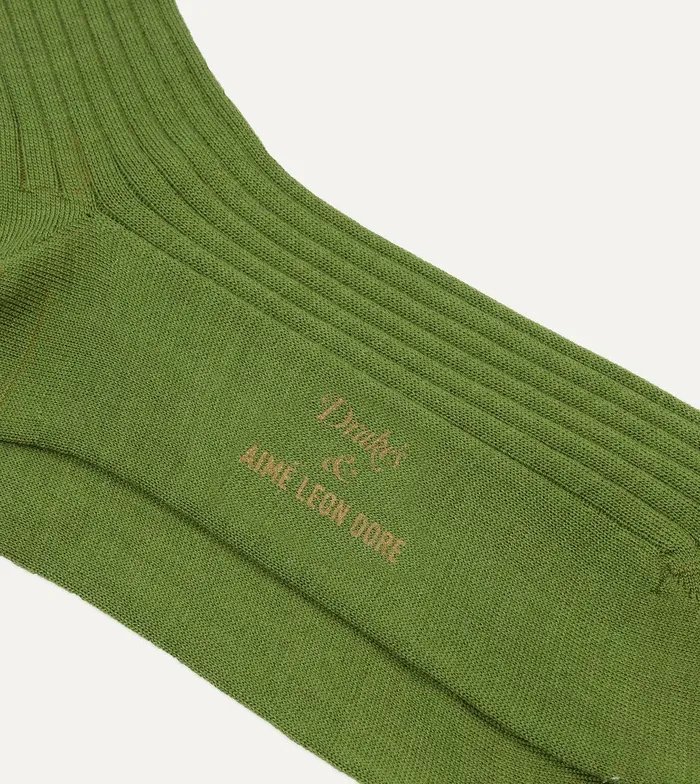 Drake039s ALD Drake039s Green Dress Sock 8211 Accessories