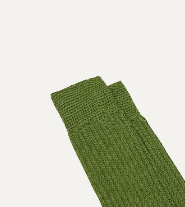Drake039s ALD Drake039s Green Dress Sock 8211 Accessories