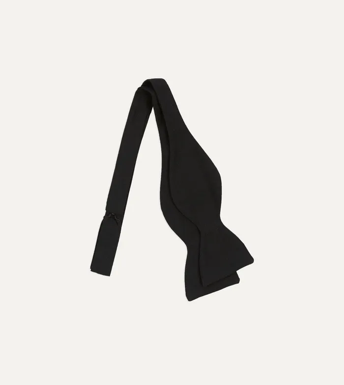 Drake039s Black SelfTie Silk Butterfly Bow Tie 8211 Ties