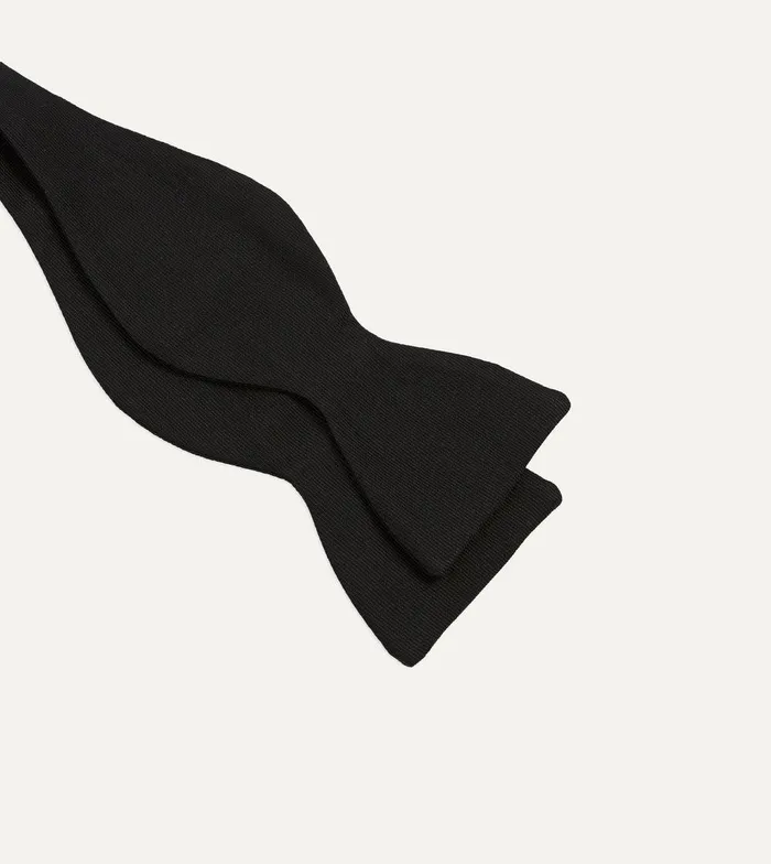 Drake039s Black SelfTie Silk Butterfly Bow Tie 8211 Ties