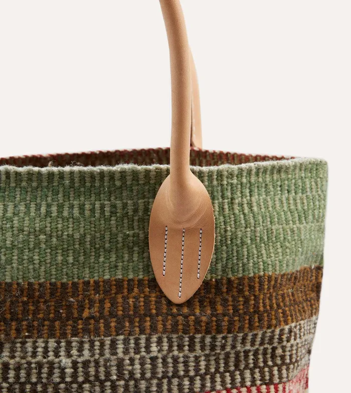 Drake039s Chamula Stripe Wool Blanket Tote 8211 Accessories