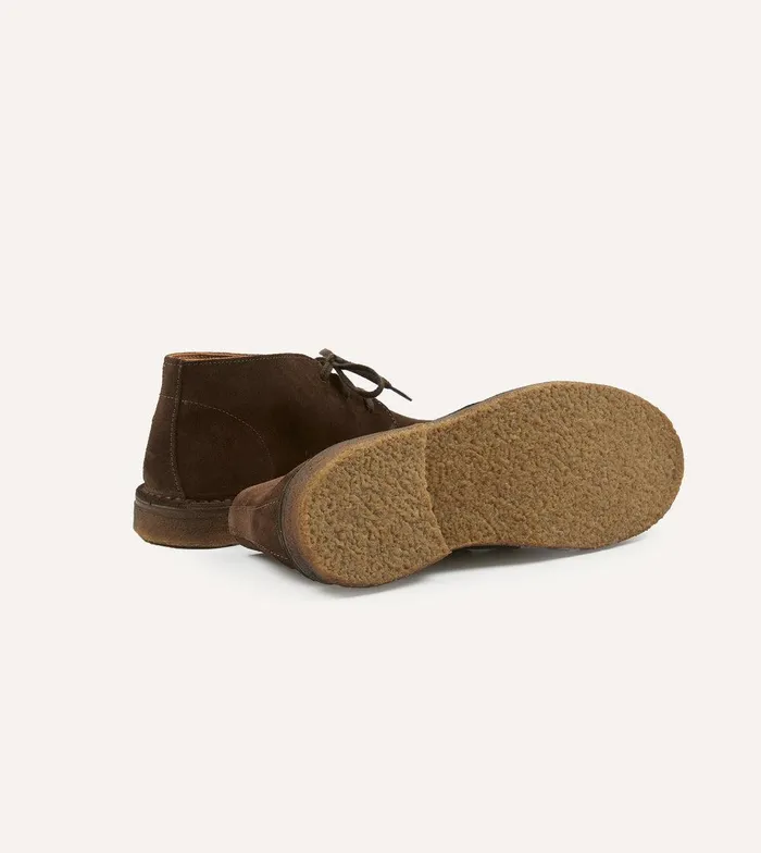 Drake039s Crosby MocToe Chukka Boot Brown Suede 8211 Footwear