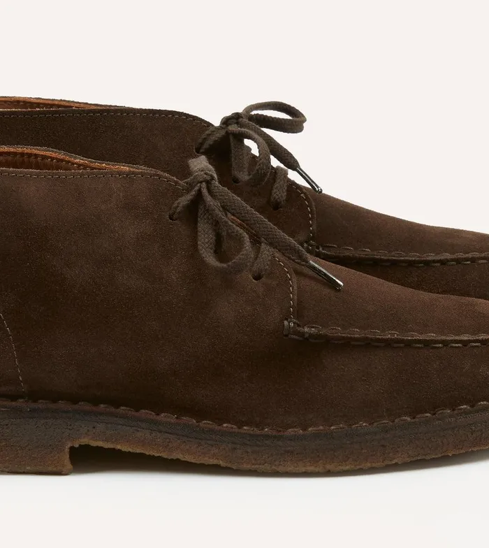 Drake039s Crosby MocToe Chukka Boot Brown Suede 8211 Footwear